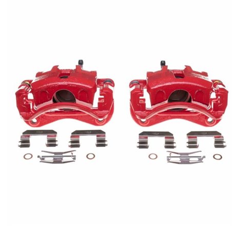 Power Stop 03-05 Hyundai Elantra Front Red Calipers - Pair