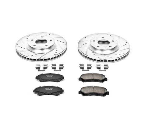 Power Stop 08-14 Nissan Rogue Front Z23 Evolution Sport Brake Kit