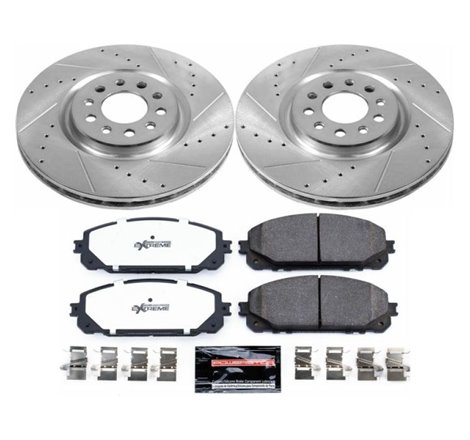 Power Stop 17-19 Jeep Cherokee Front Z36 Truck & Tow Brake Kit