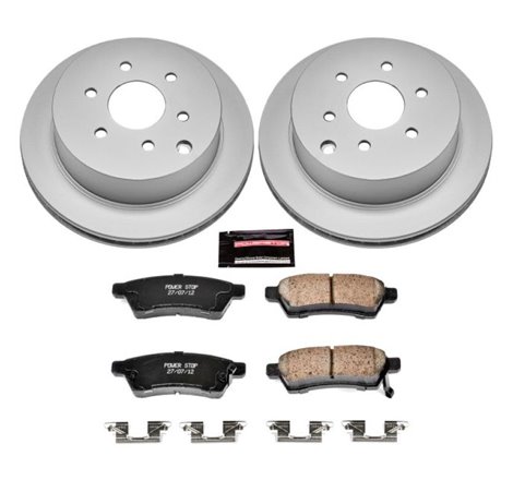 Power Stop 05-18 Nissan Frontier Rear Z17 Evolution Geomet Coated Brake Kit