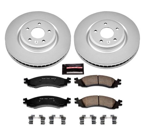 Power Stop 11-12 Ford Taurus Front Z17 Evolution Geomet Coated Brake Kit