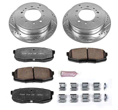 Power Stop 08-11 Lexus LX570 Rear Z36 Truck & Tow Brake Kit