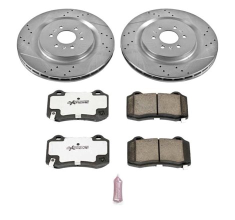 Power Stop 04-07 Cadillac CTS Rear Z26 Street Warrior Brake Kit