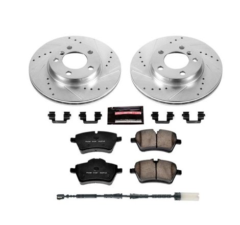 Power Stop 11-16 Mini Cooper Countryman Front Z23 Evolution Sport Brake Kit