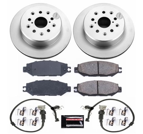 Power Stop 95-00 Lexus LS400 Rear Z17 Evolution Geomet Coated Brake Kit