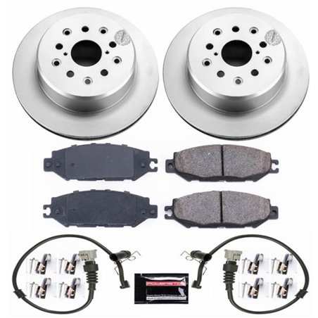 Power Stop 95-00 Lexus LS400 Rear Z17 Evolution Geomet Coated Brake Kit