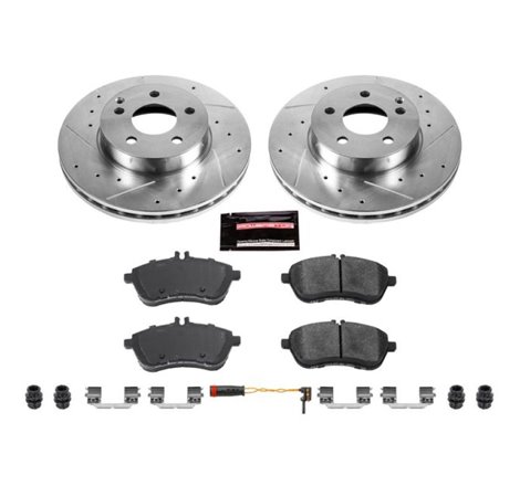 Power Stop 12-15 Mercedes-Benz C250 Front Z23 Evolution Sport Brake Kit