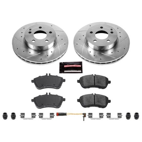 Power Stop 12-15 Mercedes-Benz C250 Front Z23 Evolution Sport Brake Kit