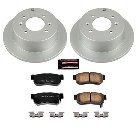 Power Stop 99-05 Hyundai Sonata Rear Z17 Evolution Geomet Coated Brake Kit