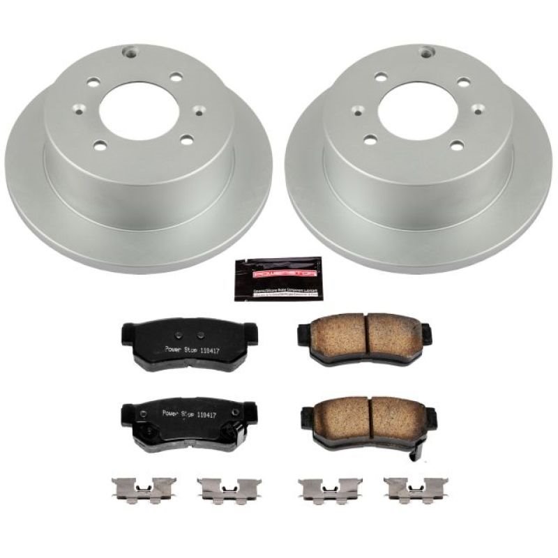 Power Stop 99-05 Hyundai Sonata Rear Z17 Evolution Geomet Coated Brake Kit