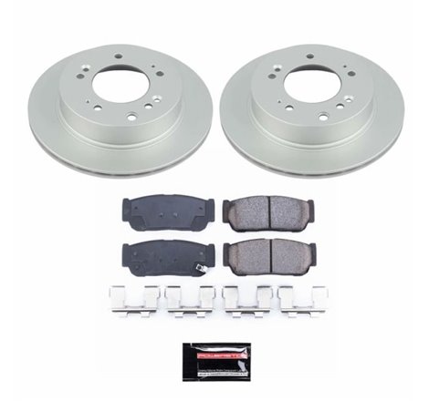 Power Stop 07-09 Kia Sorento Rear Z17 Evolution Geomet Coated Brake Kit