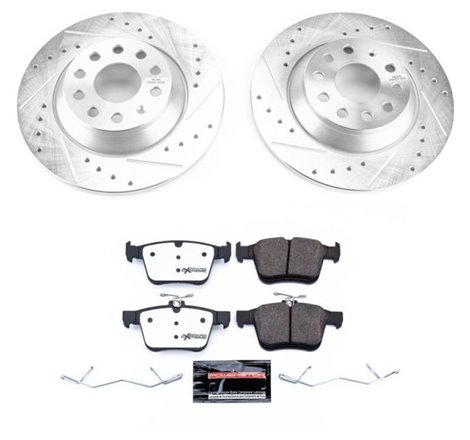 Power Stop 16-18 Audi TT Quattro Rear Z26 Street Warrior Brake Kit