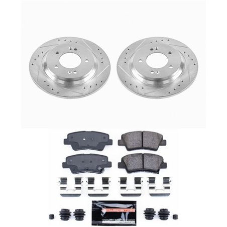 Power Stop 2015 Hyundai Sonata Rear Z23 Evolution Sport Brake Kit