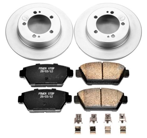 Power Stop 90-94 Eagle Talon Rear Z17 Evolution Geomet Coated Brake Kit