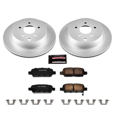 Power Stop 03-12 Infiniti FX35 Rear Z17 Evolution Geomet Coated Brake Kit