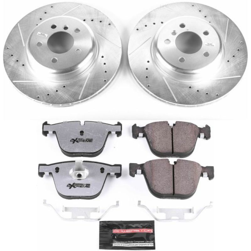 Power Stop 10-17 BMW 535i GT Rear Z26 Street Warrior Brake Kit