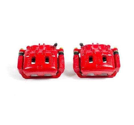 Power Stop 98-02 Subaru Forester Front Red Calipers w/Brackets - Pair