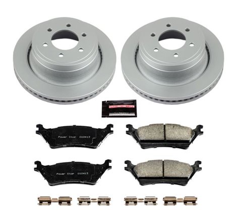 Power Stop 12-18 Ford F-150 Rear Z17 Evolution Geomet Coated Brake Kit