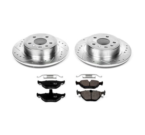 Power Stop 99-10 Saab 9-5 Rear Z23 Evolution Sport Brake Kit