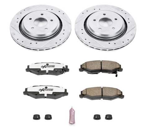 Power Stop 06-09 Cadillac XLR Rear Z26 Street Warrior Brake Kit