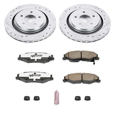 Power Stop 06-09 Cadillac XLR Rear Z26 Street Warrior Brake Kit