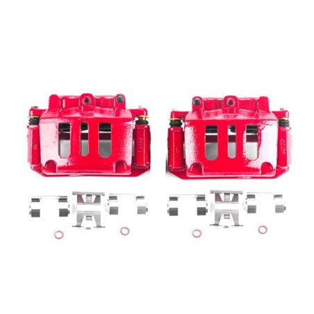 Power Stop 98-02 Ford Crown Victoria Front Red Calipers w/Brackets - Pair