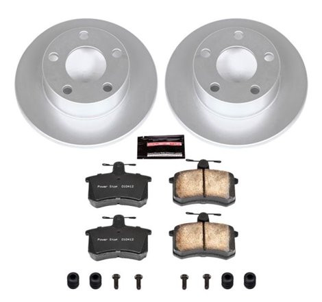 Power Stop 96-01 Audi A4 Quattro Rear Z23 Evolution Sport Coated Brake Kit