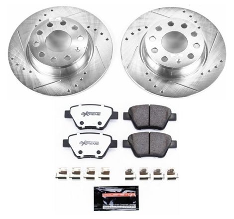 Power Stop 10-12 Audi A3 Rear Z26 Street Warrior Brake Kit