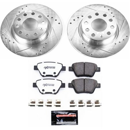 Power Stop 10-12 Audi A3 Rear Z26 Street Warrior Brake Kit