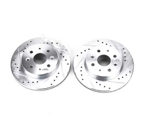 Power Stop 03-05 Kia Rio Front Evolution Drilled & Slotted Rotors - Pair