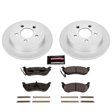 Power Stop 03-07 Jeep Liberty Rear Z17 Evolution Geomet Coated Brake Kit