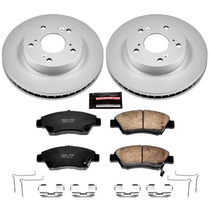 Power Stop 13-15 Acura ILX Front Z17 Evolution Geomet Coated Brake Kit