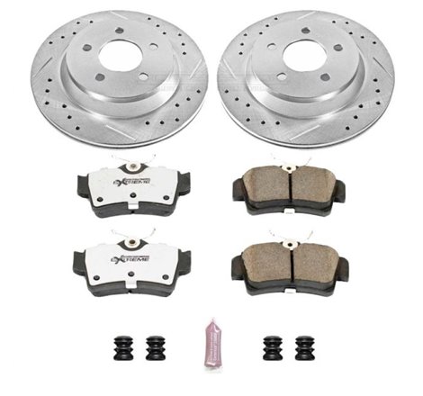 Power Stop 94-99 Ford Mustang Rear Z26 Street Warrior Brake Kit