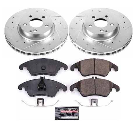 Power Stop 13-14 Mercedes-Benz C300 Front Z23 Evolution Sport Brake Kit