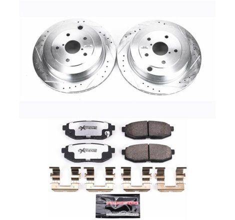 Power Stop 06-07 Subaru B9 Tribeca Rear Z26 Street Warrior Brake Kit