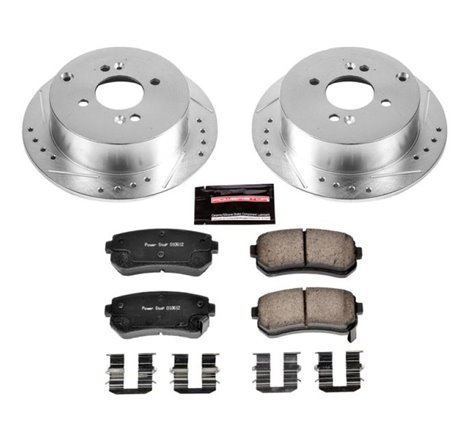 Power Stop 06-07 Hyundai Accent Rear Z23 Evolution Sport Brake Kit