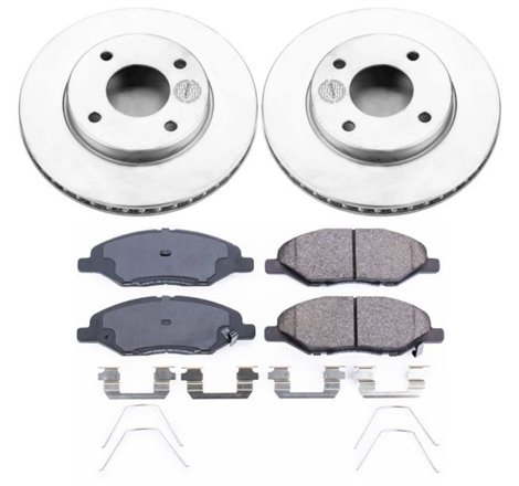 Power Stop 09-11 Nissan Versa Front Z17 Evolution Geomet Coated Brake Kit