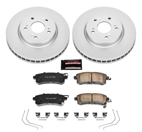 Power Stop 12-15 Honda Crosstour Front Z17 Evolution Geomet Coated Brake Kit