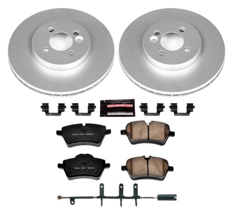 Power Stop 07-08 Mini Cooper Front Z23 Evolution Sport Coated Brake Kit