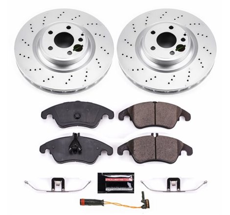 Power Stop 17-18 Mercedes-Benz SLC300 Front Z23 Evolution Sport Coated Brake Kit