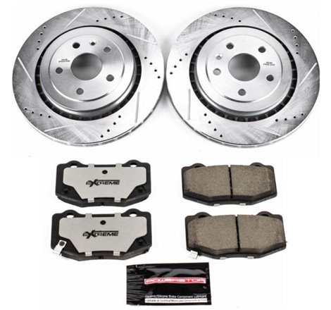 Power Stop 16-18 Cadillac ATS Rear Z26 Street Warrior Brake Kit