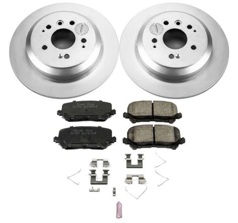 Power Stop 16-19 Honda Pilot Rear Z17 Evolution Geomet Coated Brake Kit