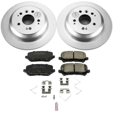 Power Stop 16-19 Honda Pilot Rear Z17 Evolution Geomet Coated Brake Kit