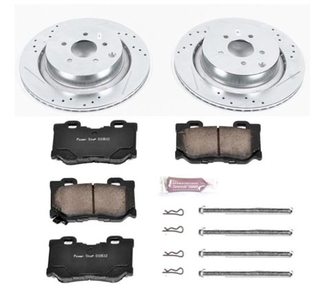 Power Stop 09-13 Infiniti FX50 Rear Z23 Evolution Sport Brake Kit