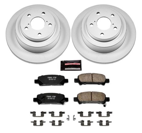 Power Stop 98-03 Subaru Forester Rear Z17 Evolution Geomet Coated Brake Kit