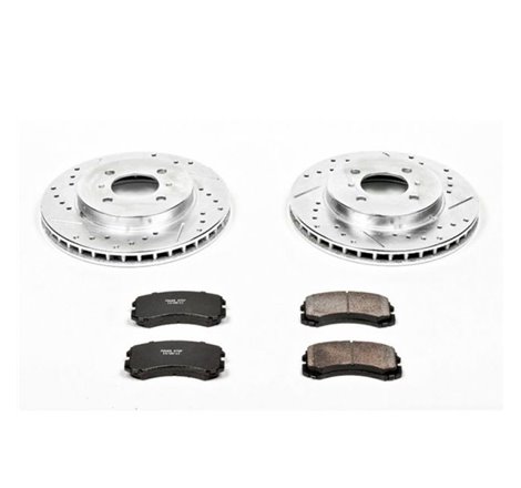 Power Stop 02-07 Mitsubishi Lancer Front Z23 Evolution Sport Brake Kit