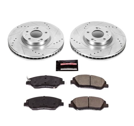 Power Stop 17-18 Hyundai Santa Fe Front Z23 Evolution Sport Brake Kit