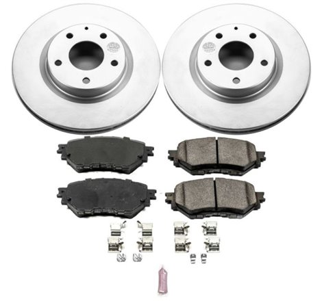 Power Stop 17-18 Mazda 3 Front Z17 Evolution Geomet Coated Brake Kit