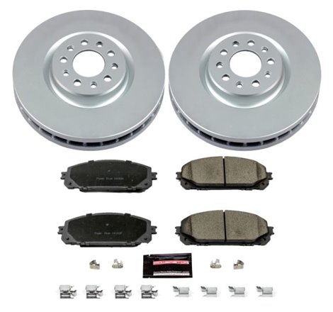 Power Stop 14-16 Jeep Cherokee Front Z17 Evolution Geomet Coated Brake Kit