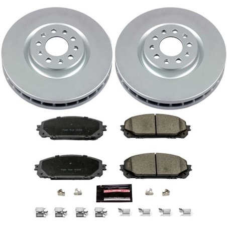 Power Stop 14-16 Jeep Cherokee Front Z17 Evolution Geomet Coated Brake Kit